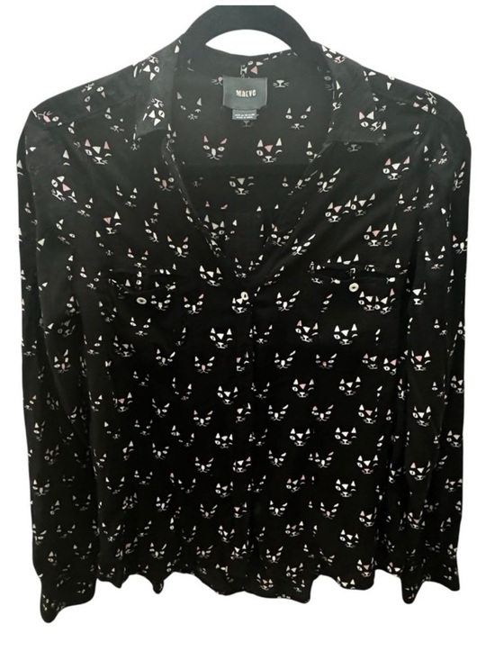 Maeve Tops - Anthropologie Maeve Cat Blouse Size 4 (S)